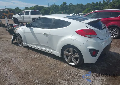 2014 Hyundai Veloster Turbo W/Blue из США, поврежденный, VIN KMHTC6AE4EU183383